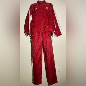 Adidas NC State Wolfpack Nylon Track Pants and Jacket